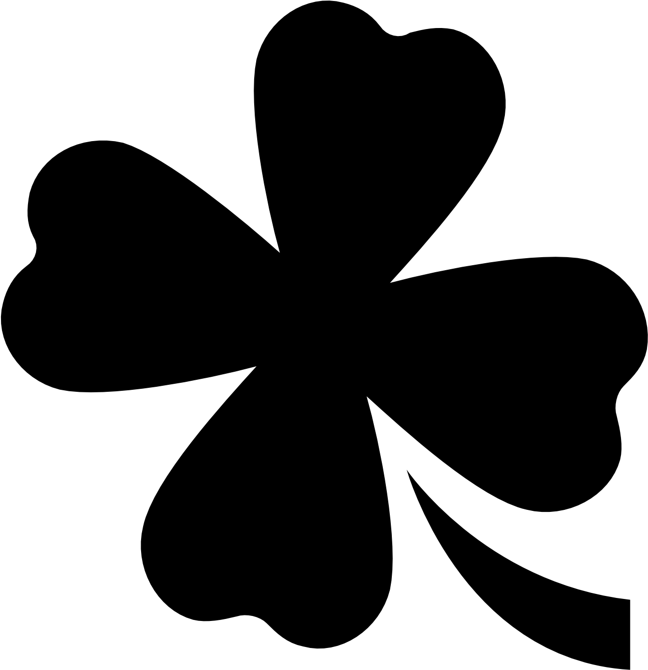 Clover Black Png - Clover Icon Png (1600x1600), Png Download