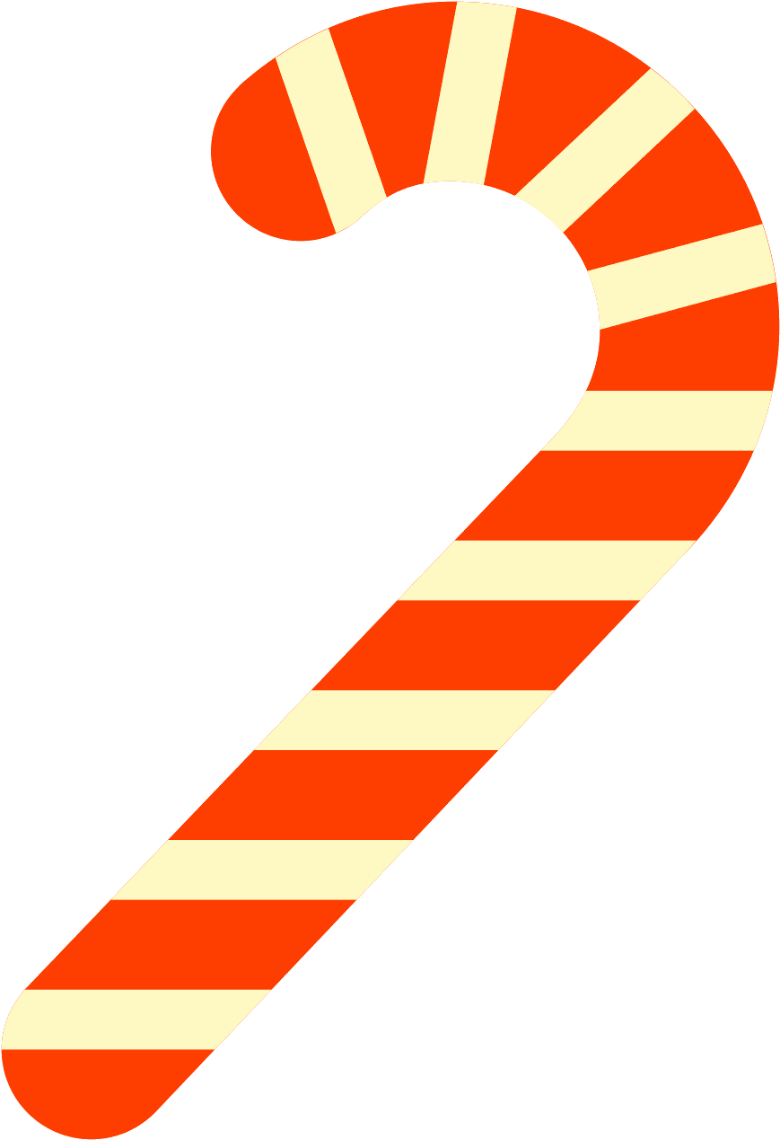 Candy Cane Icon - Candy Cane (1600x1600), Png Download