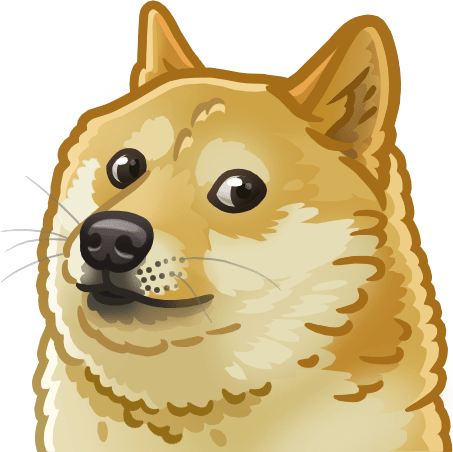 Doge Fluffy Artwork - Doge Png (453x452), Png Download