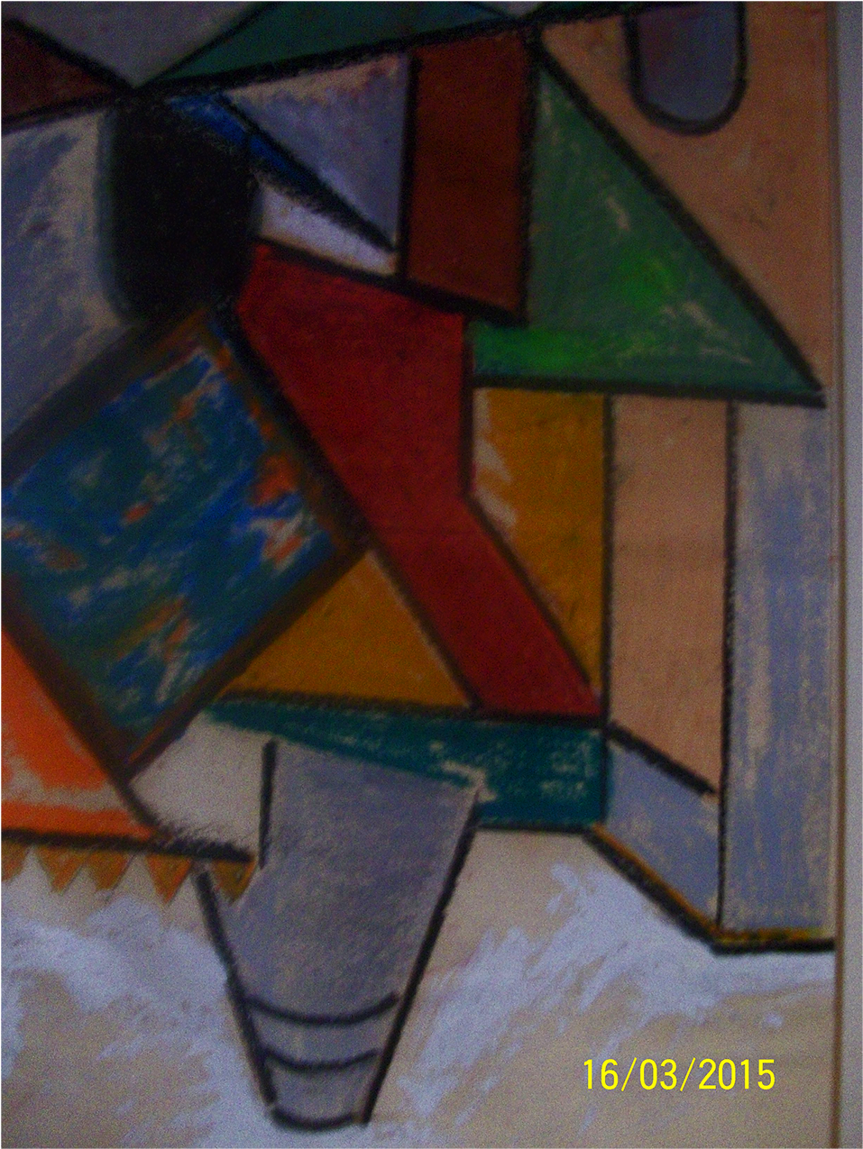Hilda Stahl Wagner Abstract Watercolor Of Kitchen Area - Modern Art (1400x1400), Png Download