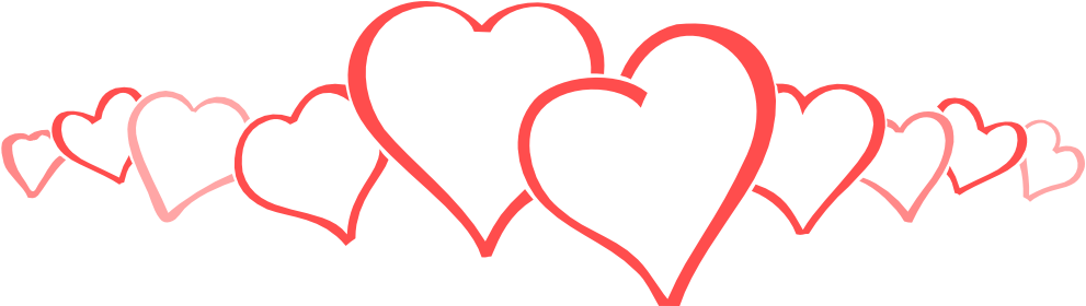 Free Icons Png - Row Of Hearts Clipart (800x223), Png Download