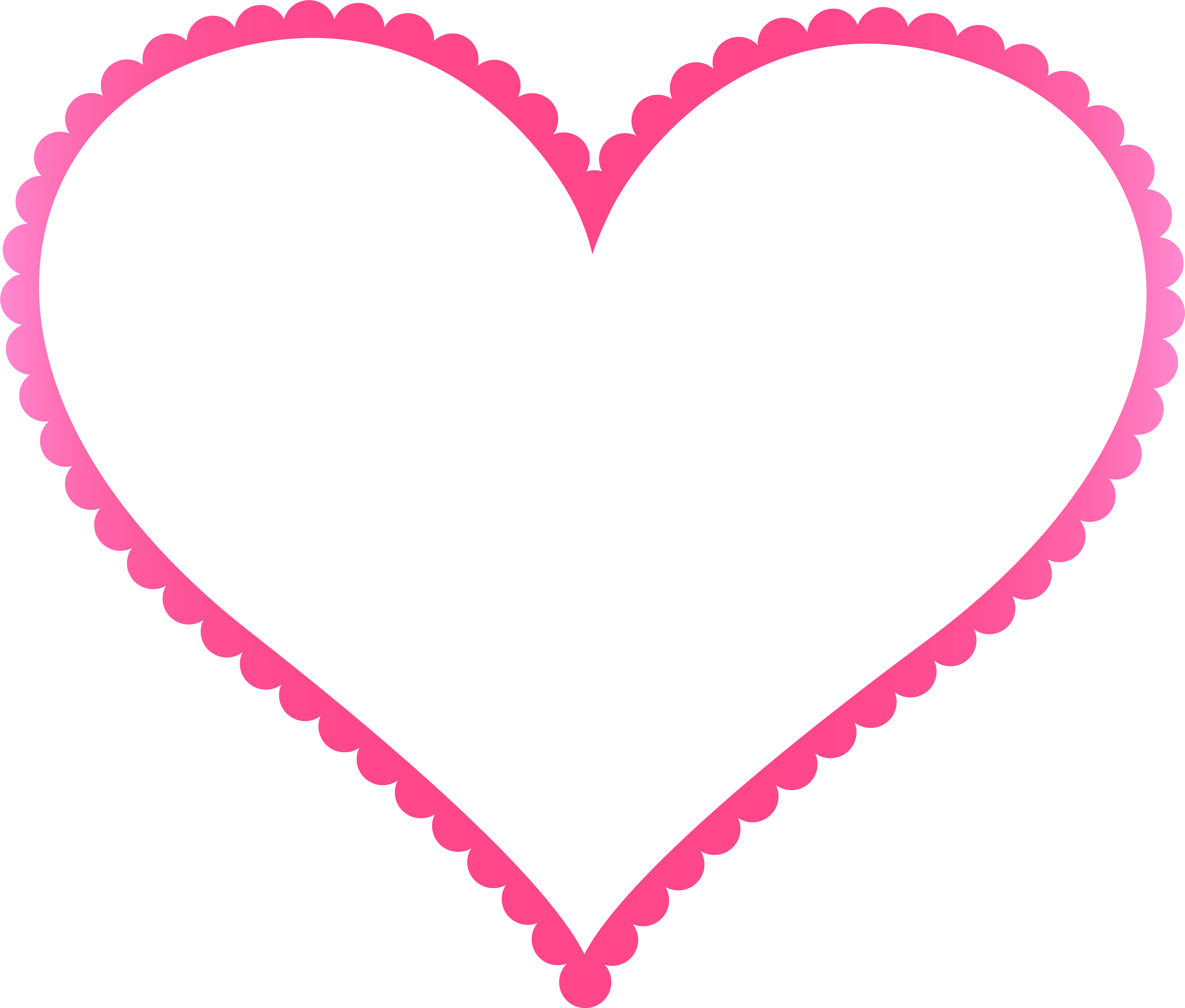 Clip Black And White Library Crafty Border Hearts Borders (8000x6810), Png Download