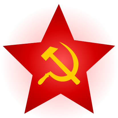 Hammer And Sickle Red Star With Glow - Hammer And Sickle (414x414), Png Download