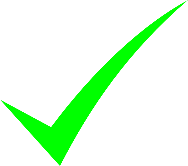 Bright Mark Clip Art - Bright Green Check Mark (600x532), Png Download