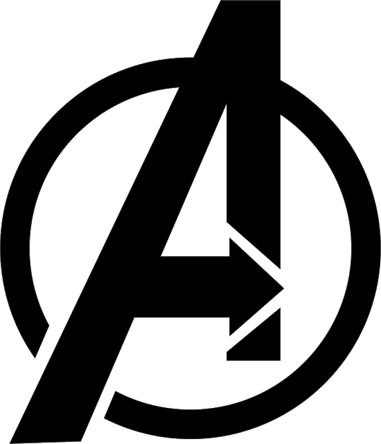 Avengers Die Cut Vinyl Decal For Windows, Vehicle Windows, - Logo Avengers (500x581), Png Download