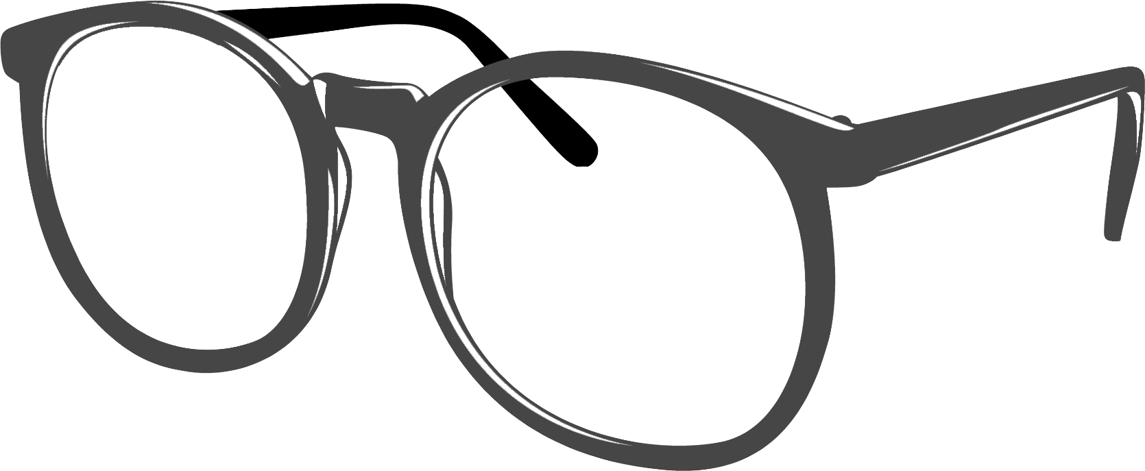 Sunglasses Clipart Transparent Gif - Clip Art Glasses Transparent (1670x687), Png Download