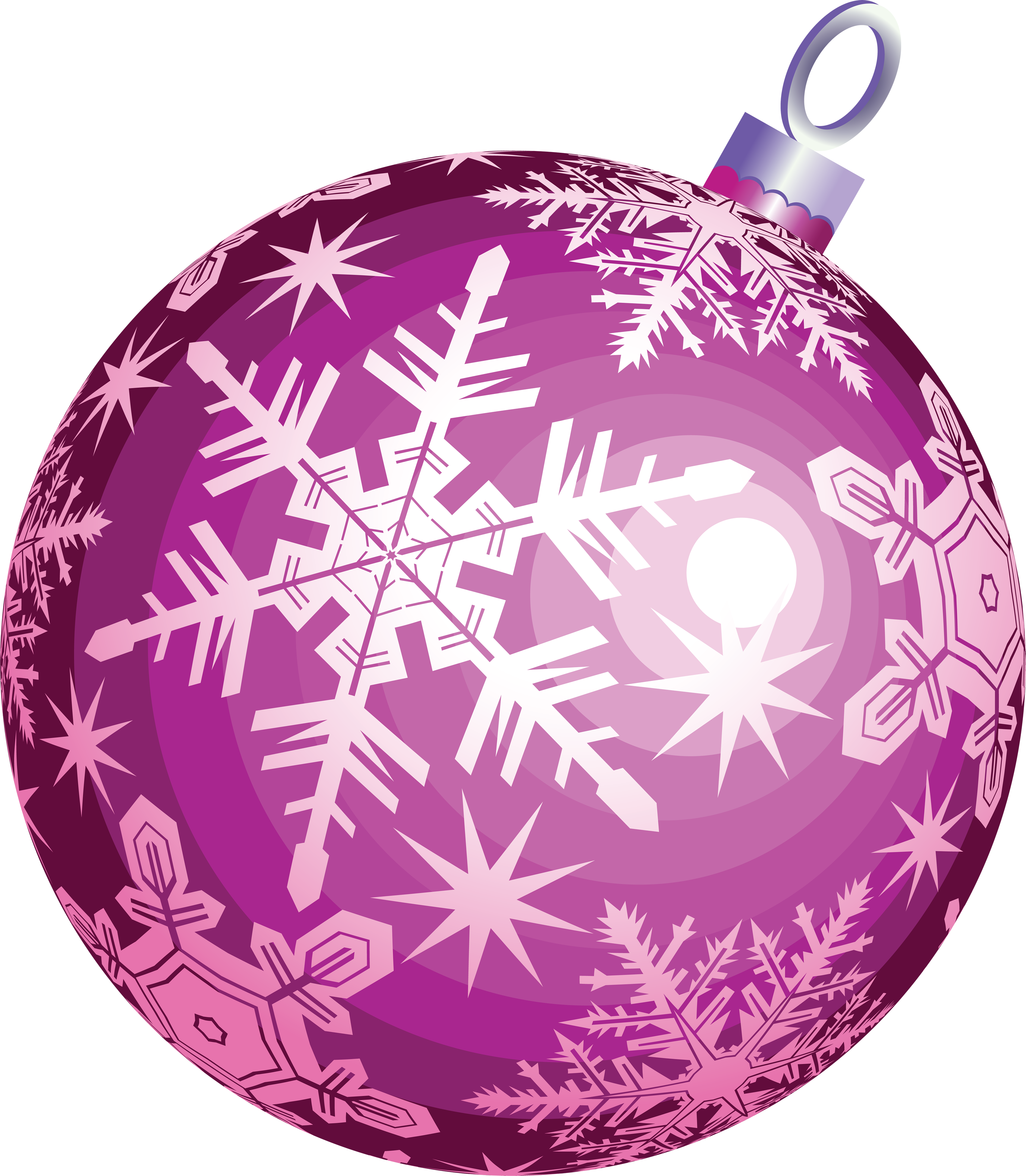 Christmas Ornament Transparent Background - Christmas Ball Pink Png (3083x3535), Png Download