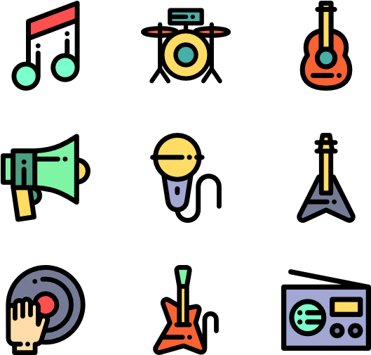 Music Icons - Music Icon Png (600x564), Png Download