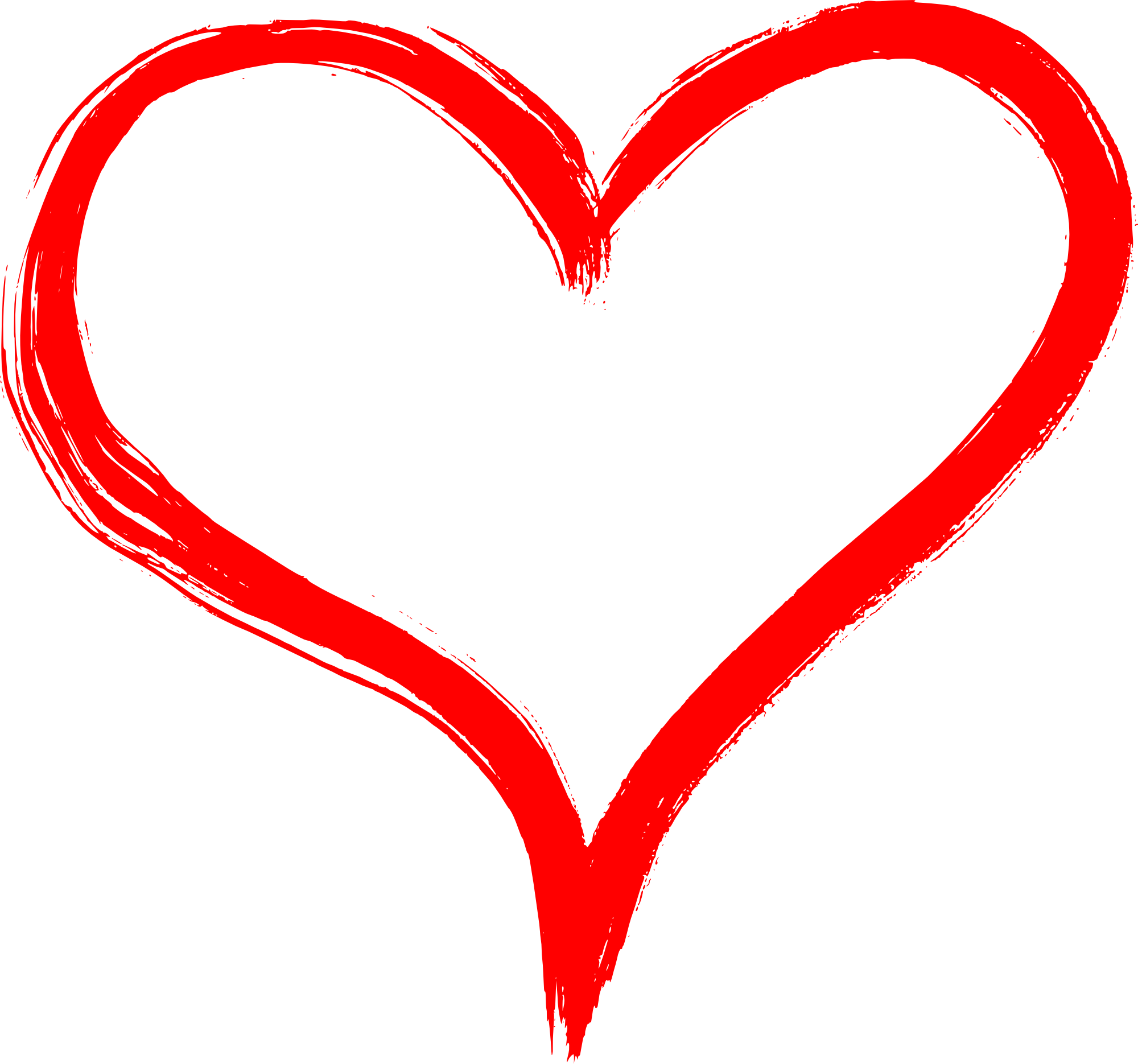 Hand Drawn Heart Png Transparent - Hand Drawn Heart Png (2000x1870), Png Download