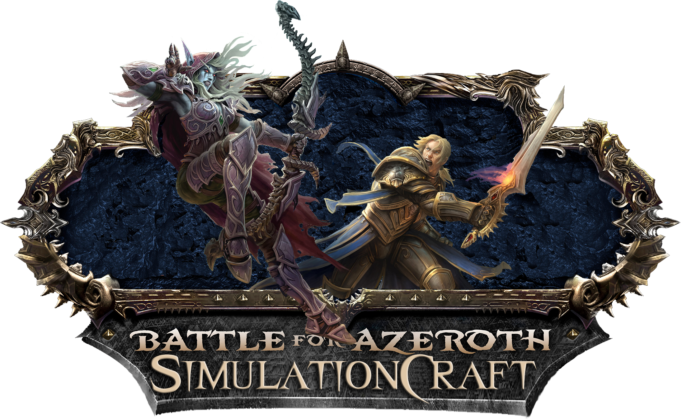 Battle For Azeroth - Battle For Azeroth Logo Psd (2191x1348), Png Download