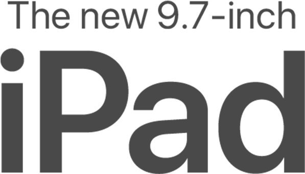 Apple Ipad Pro Logo - New Ipad 9.7 Logo (610x350), Png Download