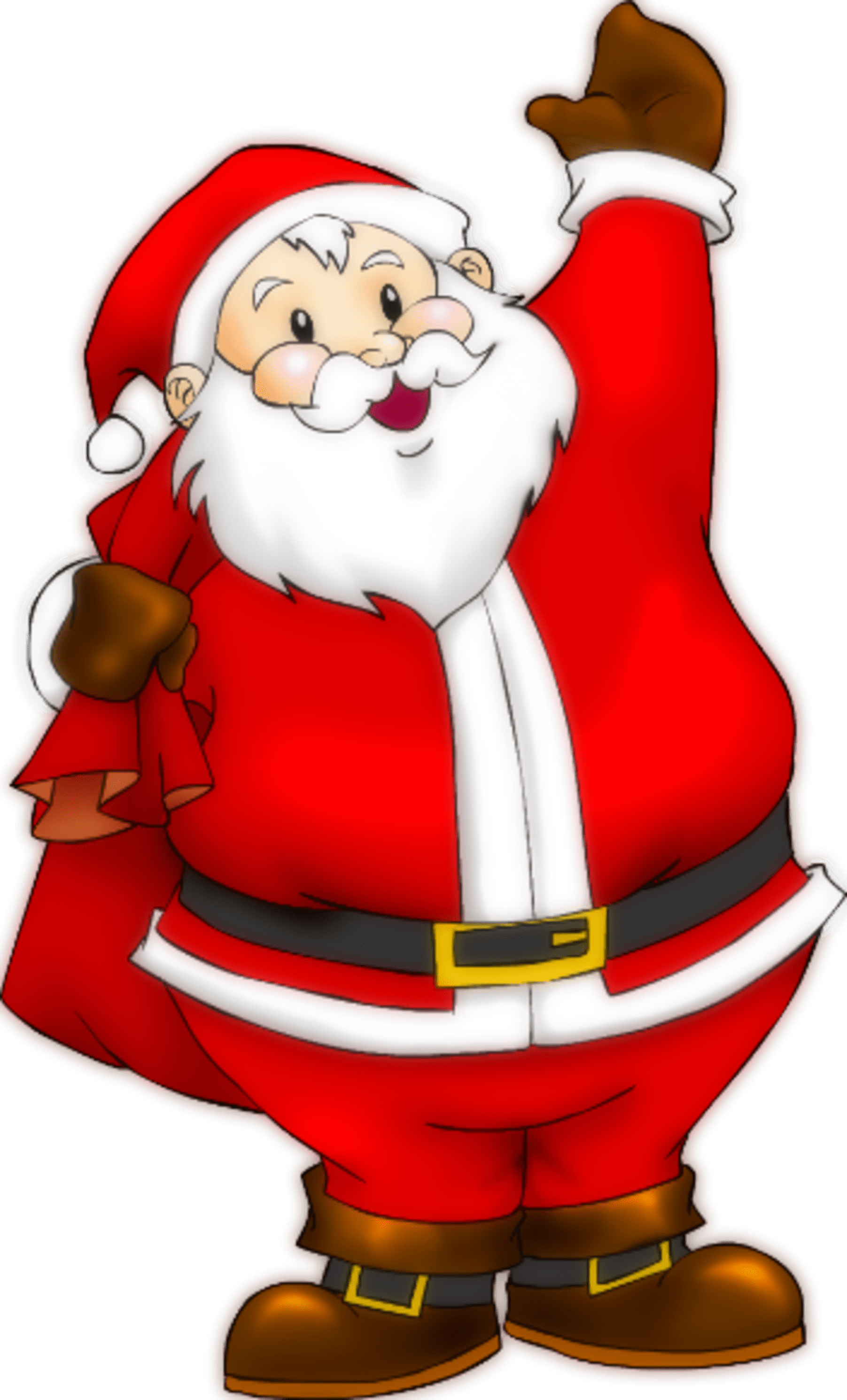 Santa Claus Images - Transparent Background Santa Clipart (670x1109), Png Download