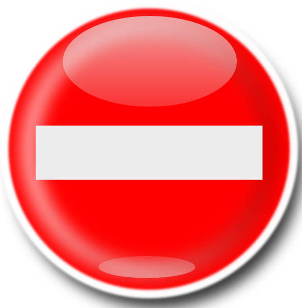No Entry Animated Gif (588x599), Png Download