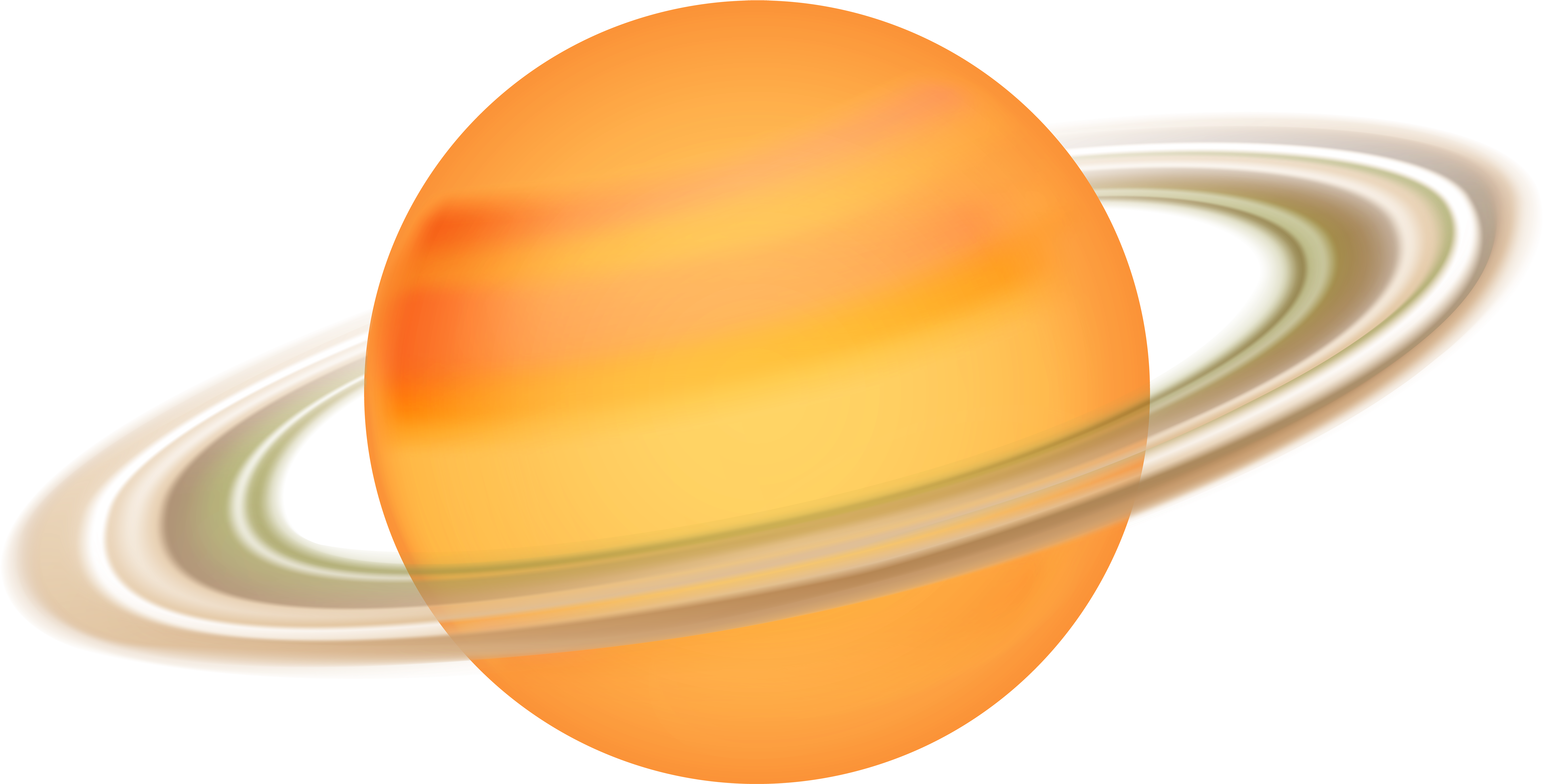Saturn Png Clip Art - Сатурн Клипарт (7000x3681), Png Download