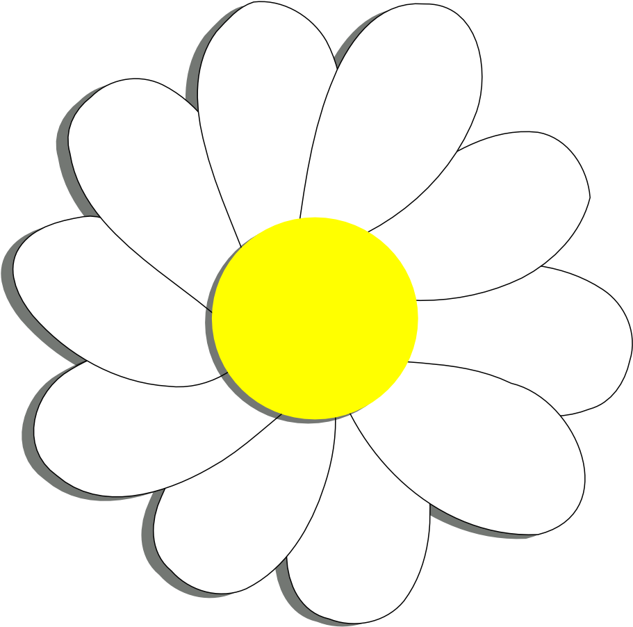 Daisy Clipart Daisy Flower - Daisy Flowers Clipart Png (999x1019), Png Download