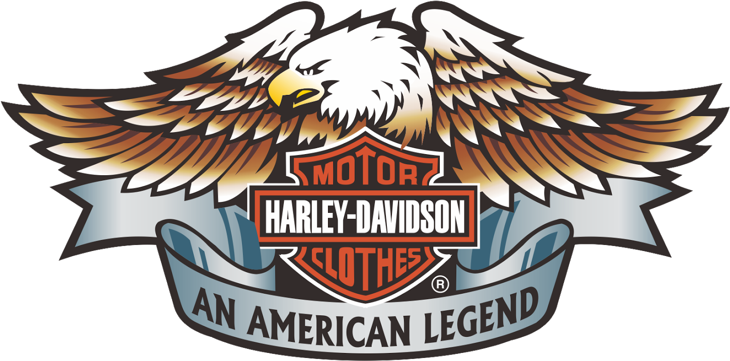 An American Legend - Harley Davidson Motorclothes Logo (1600x1136), Png Download