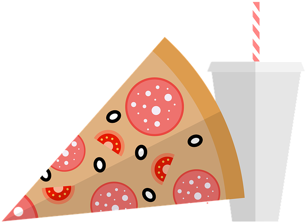 Fastfood, Pizza, Cola, Food, Fast, Restaurant, Snack - Food (960x650), Png Download