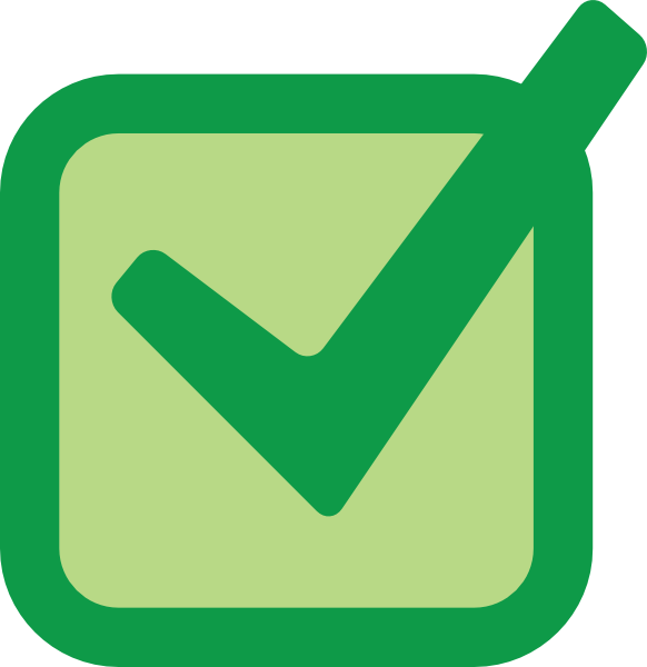 Graphic Free Library Checkmark Clipart Checkmart - Green Tick In A Box (582x600), Png Download