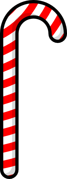 Purzen Candy Cane Svg Clip Arts 222 X 591 Px (222x591), Png Download