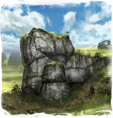 Glenumbra Rocks - Rock's Png (367x382), Png Download