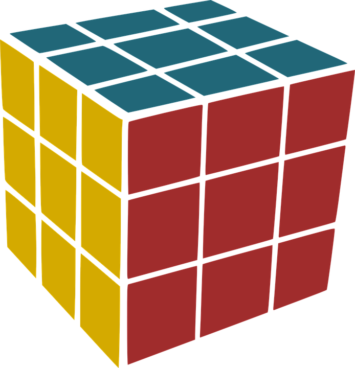 Rubik's Cube Png Image - Rubik's Cube Vector Png (694x720), Png Download