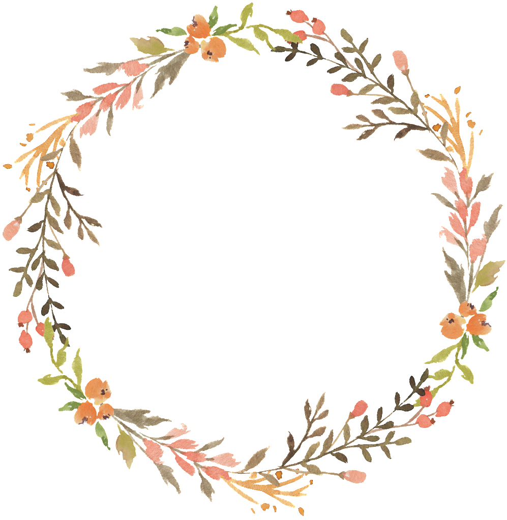 This Graphics Is Floral Wreath Watercolor Transparent - Transparent Floral Wreath Png (1024x1027), Png Download