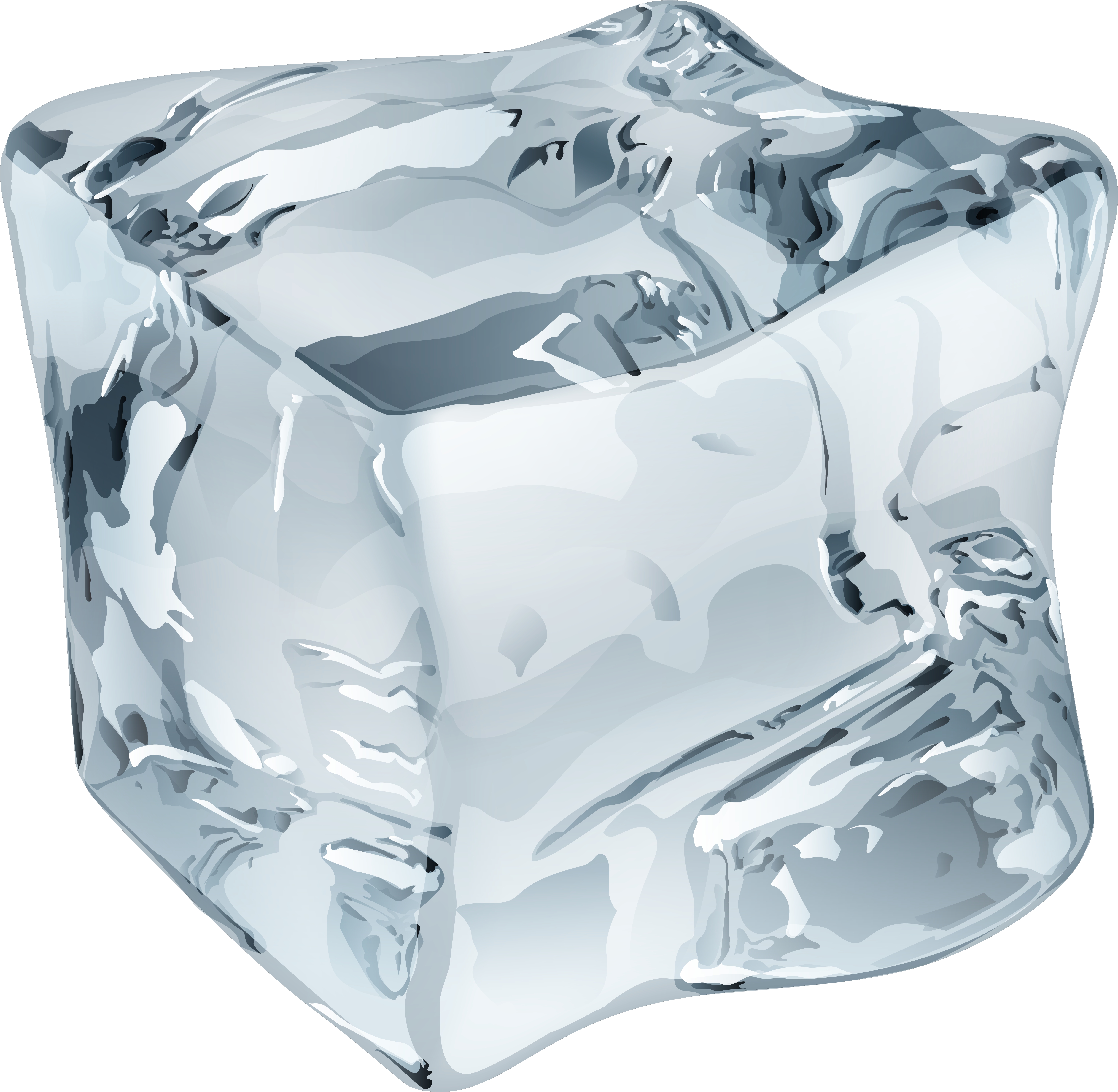 Large Ice Cube Png Clip Art - Ice Cube Ice Png (6150x6005), Png Download