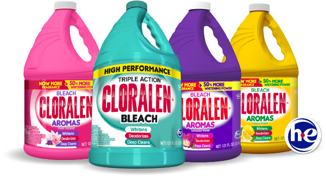 Liquid Bleach - Cloralen Aromas Bleach, Lemon Fresh - 121 Fl Oz (620x420), Png Download