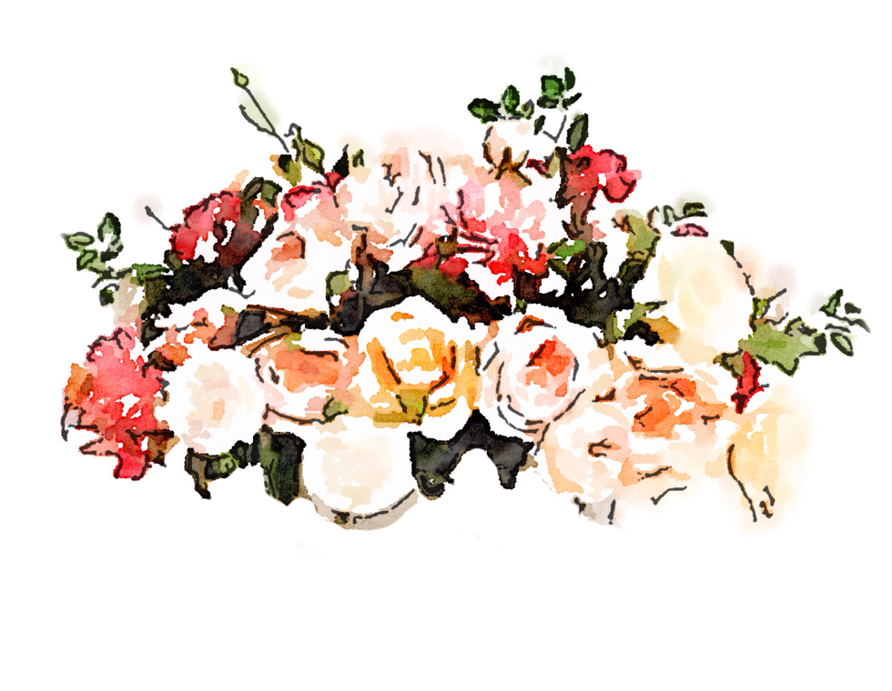 Watercolour Flowers Painting Flower - Watercolor Painting (1024x1024), Png Download