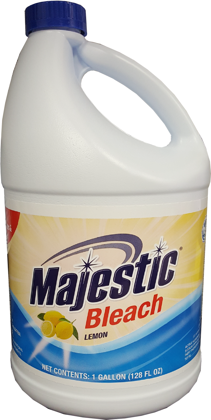 Majestic Bleach Lem 128oz Copy - Champion Ma110002 128oz Reg Scent Bleach Ea (765x1511), Png Download