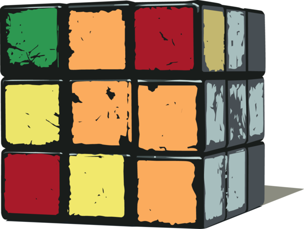 Rubik's Cube Png Download Image - Rubiks Cube Transparent Png (600x452), Png Download