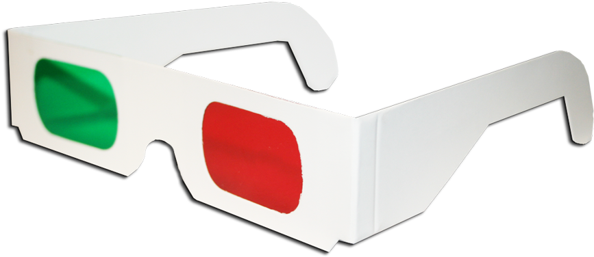 Com/ Daily Https - Blue Red 3d Glasses (1000x403), Png Download