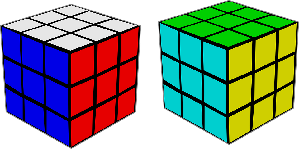 Rubik's Cube Clip Art (960x480), Png Download