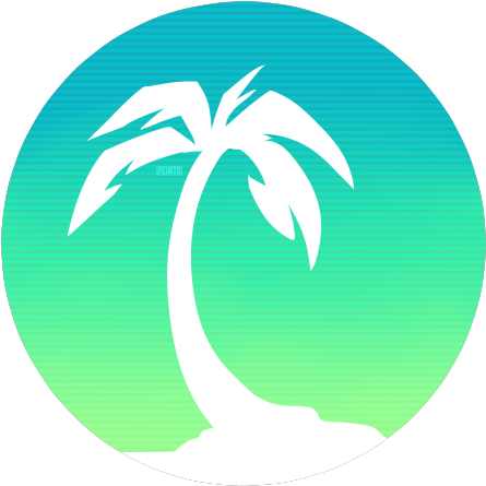 Palm Trees - Palm Tree Logo Transparent (500x500), Png Download