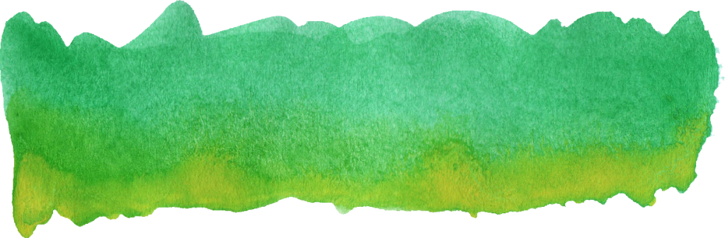 Colorful Watercolor Brush - Green Watercolor Paint Png (1024x337), Png Download