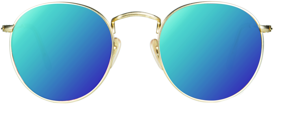 March 08, - Aviator Sunglasses Png Blue (1024x768), Png Download