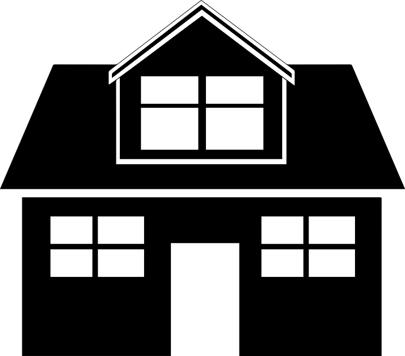 White House Clipart Community Building House Clipart Black And White