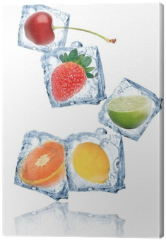Art On Glass: Fruity Ice Cubes, 30x30cm. (400x400), Png Download