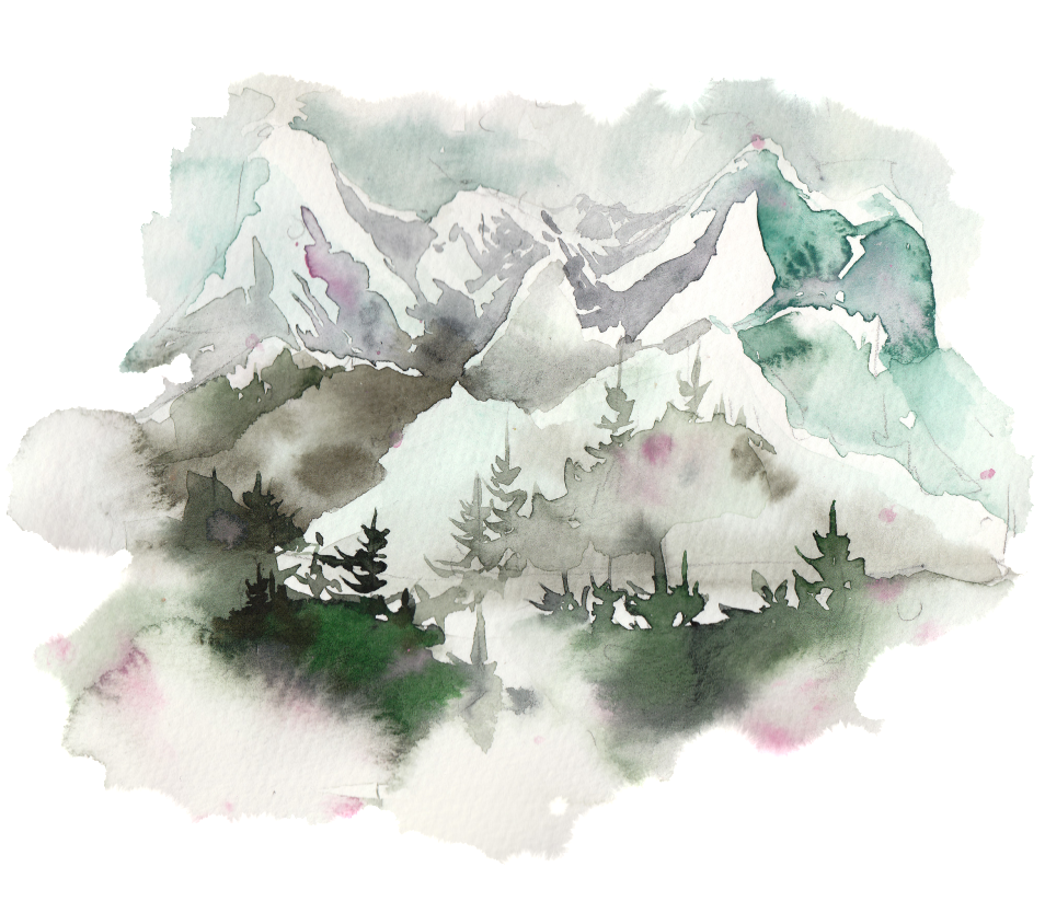 This Graphics Is Creative Majestic Ink Painting Transparent - Watercolor Painting (1024x1024), Png Download