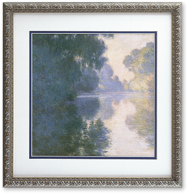 Morning On The Seine, Good Weather - Picture Frame (700x700), Png Download