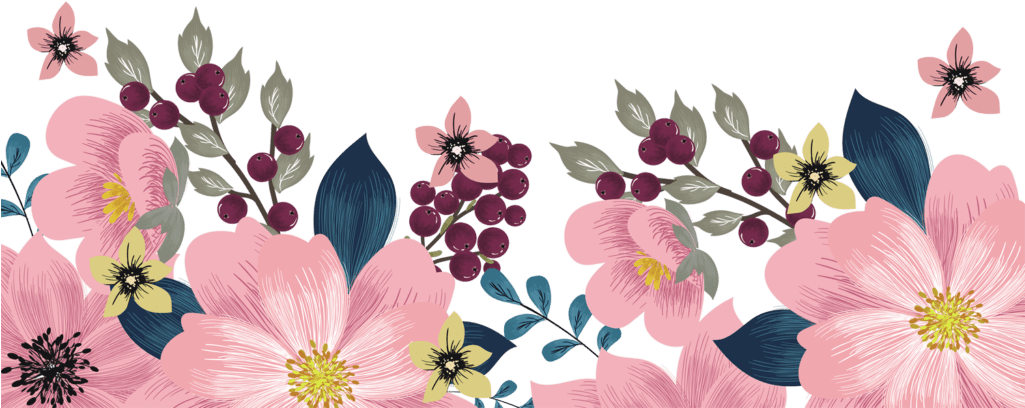 Free Watercolour Flower Background (1024x546), Png Download
