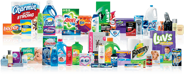 Logos Of Procter & Gamble Brands - Luv's Mega Pack 72 Nappies - Size 2 (pack Of 2) (600x254), Png Download