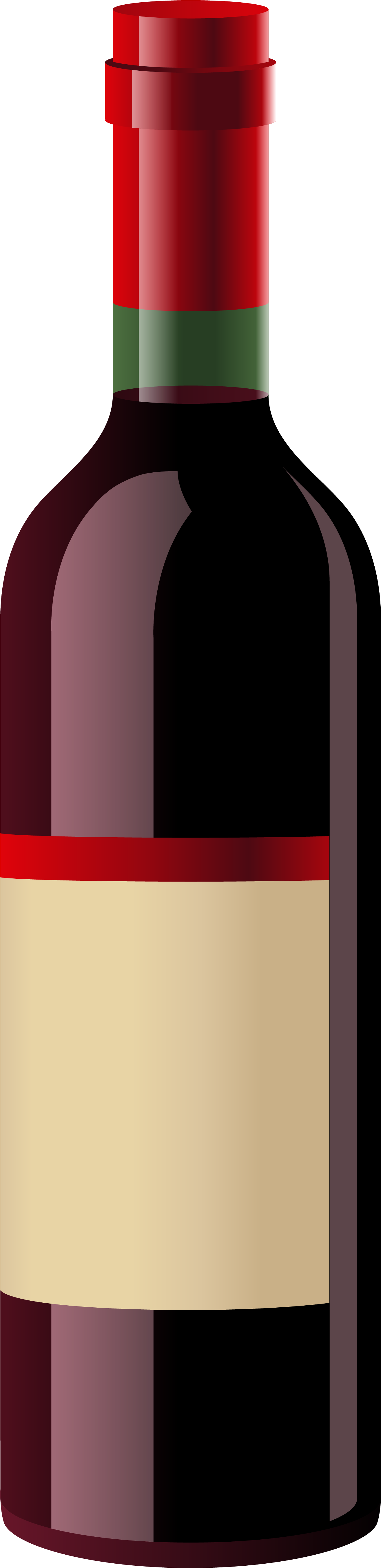 Red High Heel With Wine - Blank Wine Bottle Png (1622x5636), Png Download