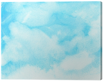 Abstract Watercolor Sky, Clouds Canvas Print • Pixers® - Watercolor Paint (400x400), Png Download