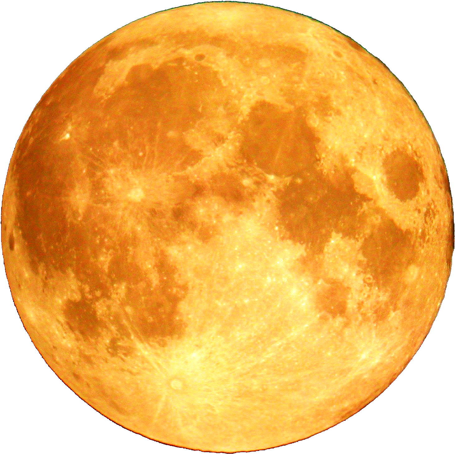 Yellow Moon Png Banner Free Library - Full Moon (1536x1536), Png Download