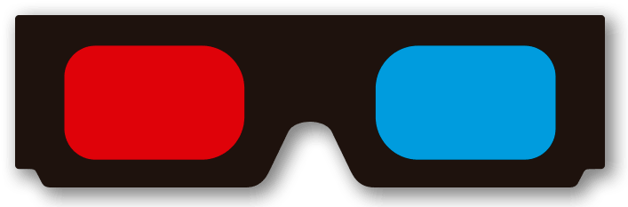 3d Glasses Transparent Download - Gafas De Cine Png (717x235), Png Download