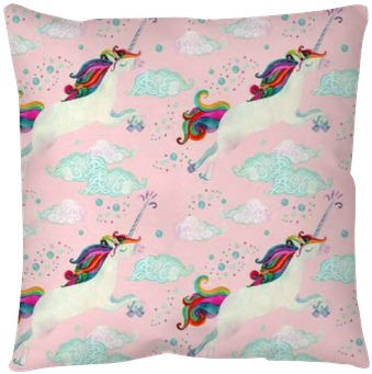 Watercolor Fairy Tale Seamless Pattern With Flying - Watercolor Painting (400x400), Png Download
