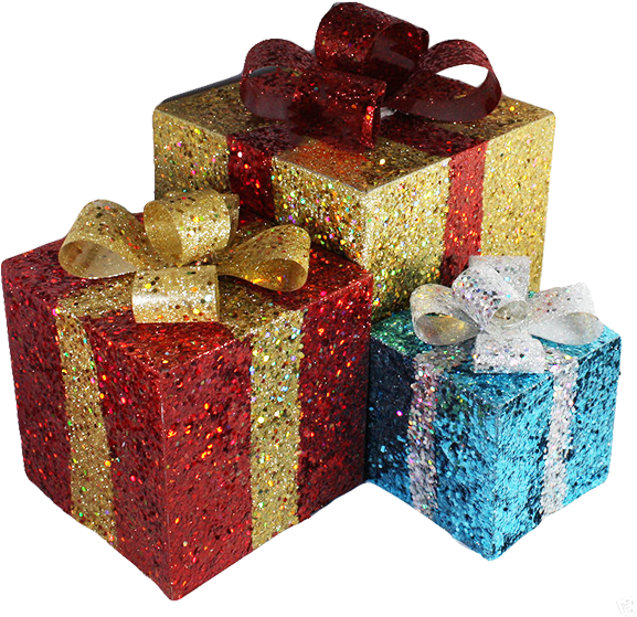 Christmas Present Png Sparkling Gifts Image Library - Christmas Presents Transparent Background (600x600), Png Download