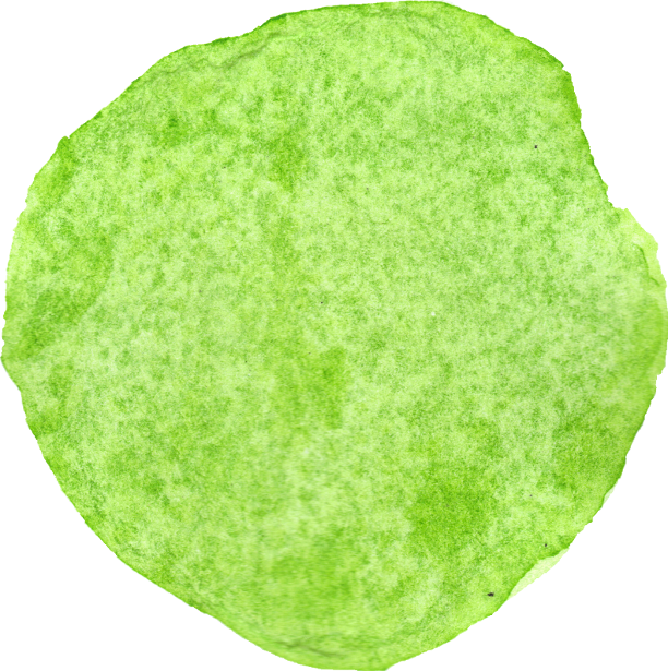 Free Download - Watercolor Circle Green Png (612x615), Png Download