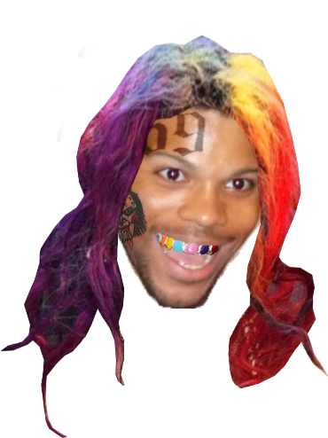 6ix9ine Hair Png Picture Transparent - Illustration (431x548), Png Download